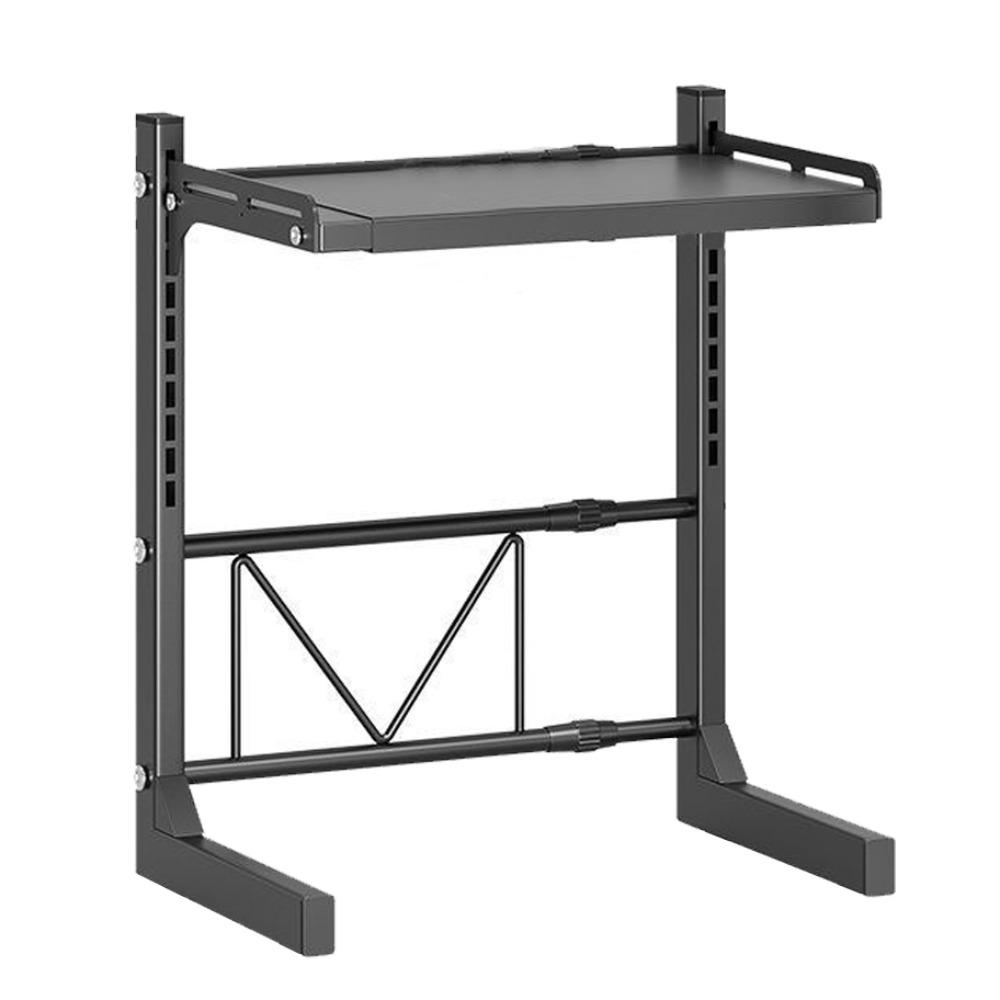 

Стеллажи для микроволновых печей из углеродистой стали, регулируемые, держатели для хранения на кухне, настольные полки для микроволновых печей чёрный