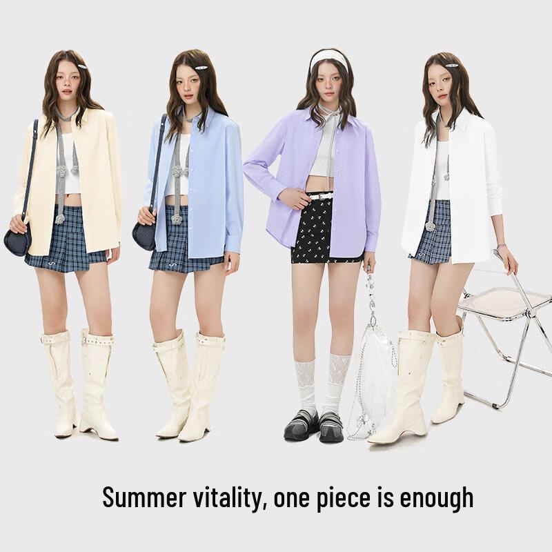 MINISO Women's Lightweight Ice Silk Sunscreen Shirt