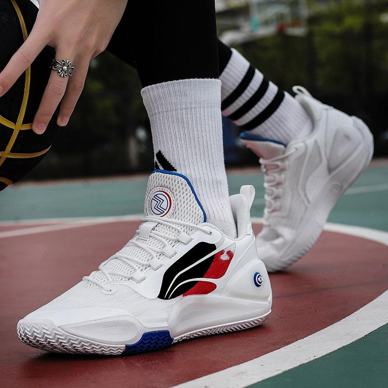 Mesh Couple Basketball Shoes for Men and Women Breathable Wear-resistant Non-slip Comfortable Casual Sports Shoes