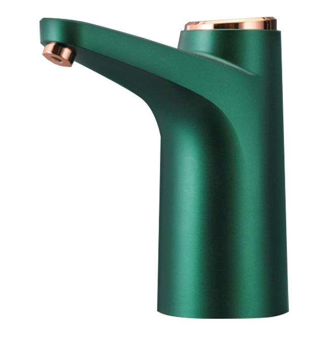 Water Bottle Dispenser USB Charging Electric Drinking Water Pump for Office School Hospitals Retro Green