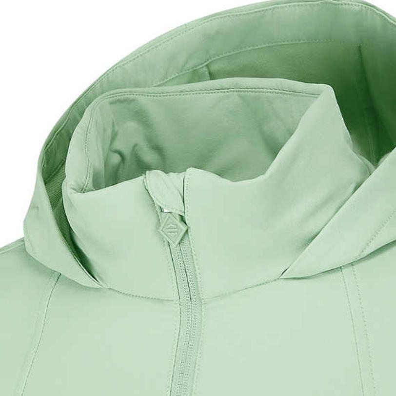 Skechers Freedom Series Sports Lifestyle Zip-Up Hooded Casual Long Sleeve Jacket Women Jackets Smoke-Green P125W053-0312