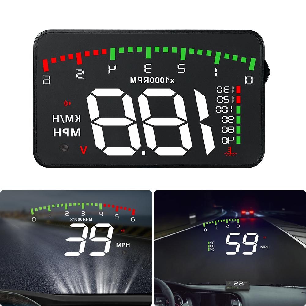 

A900 Auto Hud Display Car Projector Alarm EOBD OBD2 Head Up Display rpm Speedometer Windshield Electronic Car Accessories