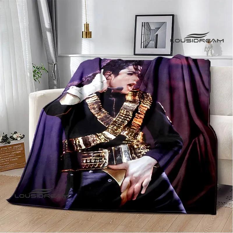 Michael Jackson Retro Druck Decken Picknickdecke Flanelldecke Weiche Gemütliche Decke Reise Decken Bettbezüge Geburtstagsgeschenk