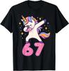 67 Unicorn for Girls Six Seven Meme Brainrot Funny Kids T-Shirt