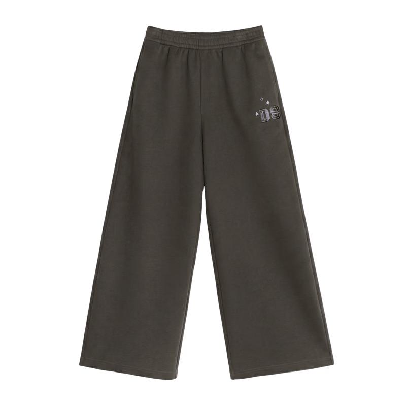 Deesha Girls' Fashion Contrast Appliqué Straight Sweatpants