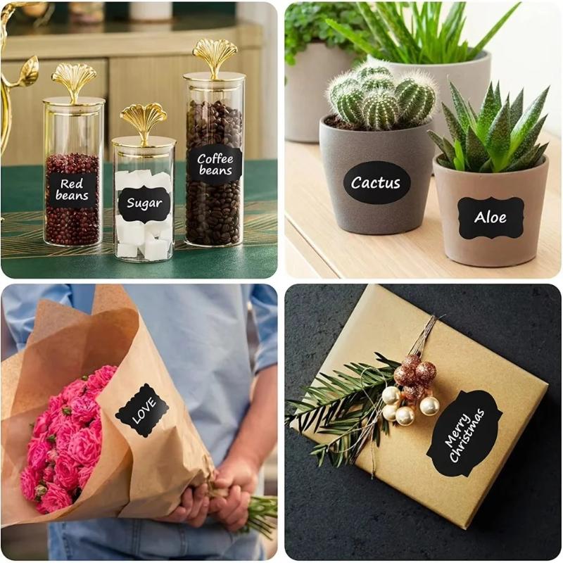 120 szt./rolka Wodoodporne Olejoodporne Usuwalne Naklejki Etykiety na Żywność na Słoiki Pojemniki Butelki na Przyprawy Zawierają Pisak