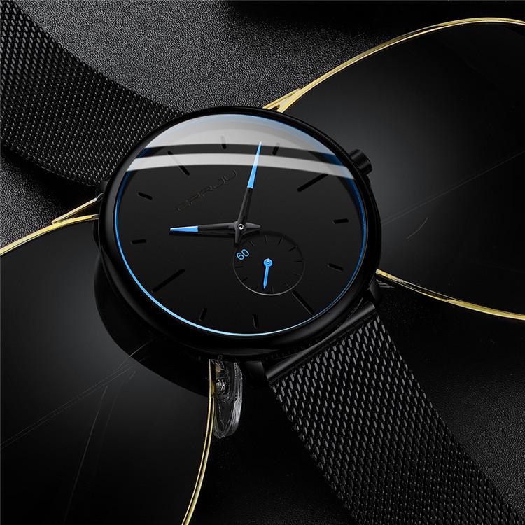 CRRJU 2150 Blau Herrenuhr - Beliebte Lässige Modeuhr, Ideal für Studenten.