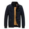 Korean Style Slim Fit Fleece Men's Jacket for Autumn/Winter