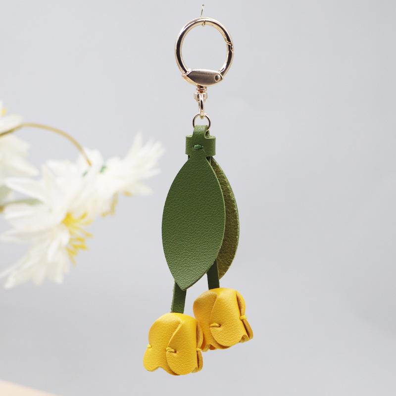 Top Layer Cowhide Osmanthus Flower Pendant, Artificial Flower Pendant, Stereo Pendant Flower Accessories Hanging Decorations New