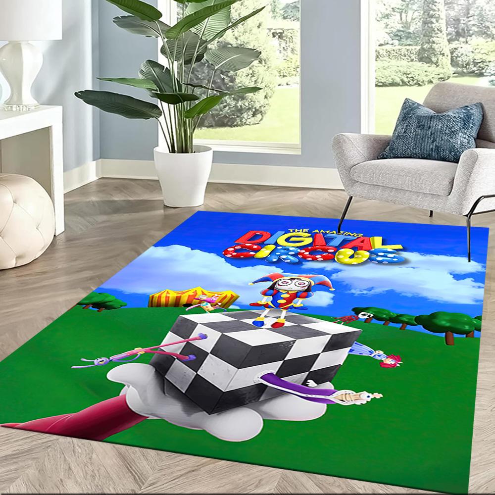 Digital Circus Carpet Design For Outdoor Dining Room Dormitory Living Rooms Antislip Carpet Anime Office Decor Best For Christmas