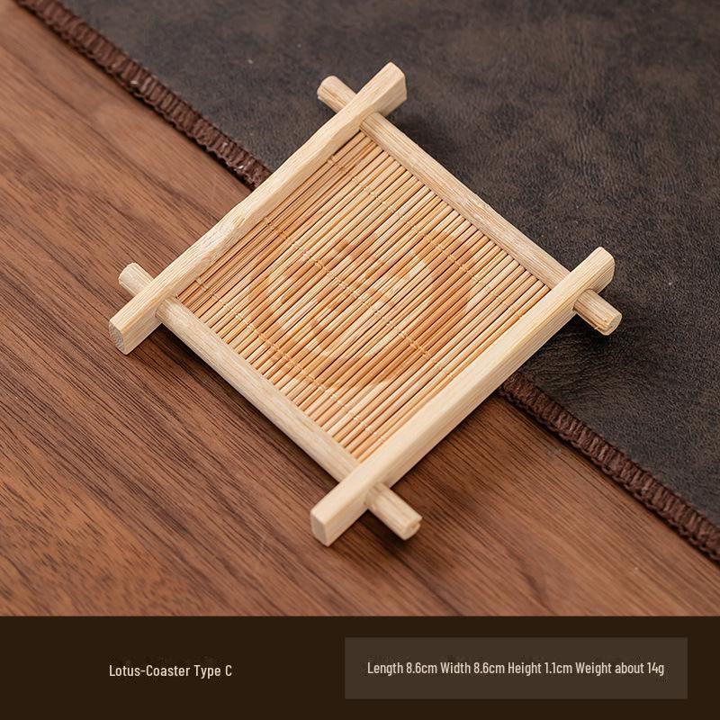 Bamboo Coaster & Decorative Tea Cup Tray