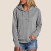 Women's Long Sleeve Hoodie Pullover Button Up Hoodie Casual Solid Color Casual Hooded