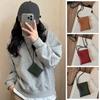 Solid Color Pu Leather Coin Purse Korean Style Small Storage Bag  Streetwear