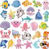 Ocean Party Embroidery Cloth Sticker Cartoon Shark Dolphin Embroidery Chapter Boy Children'S Clothes Dress Up Patch Sticker Hot Sublimation