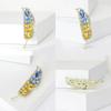 Elegant Wheat Metal Brooch Pin Adornment Stylish Wheat Ear Brooch Ornament Lapel Pin for Women's Suit or Sweater