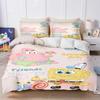 3D Hot Sale Multiple Sizes SpongeBob SquarePants Cartoon Print Bedding Set Adult and Kids Bedding Set Luxury Gifts