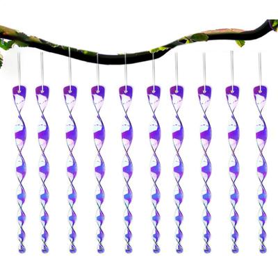 Bird Wind Twisting Scare Rods 10X Outdoor Bird Scarer Decorative Glossy House Control Reflectors For Outside To Keep Woodpecker