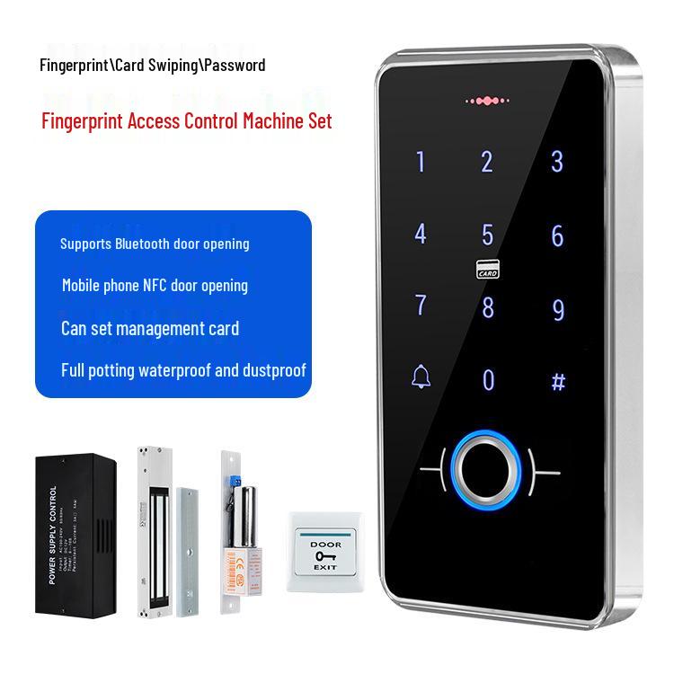 All-in-One Waterproof Fingerprint Access Control System with Password and Card Swipe