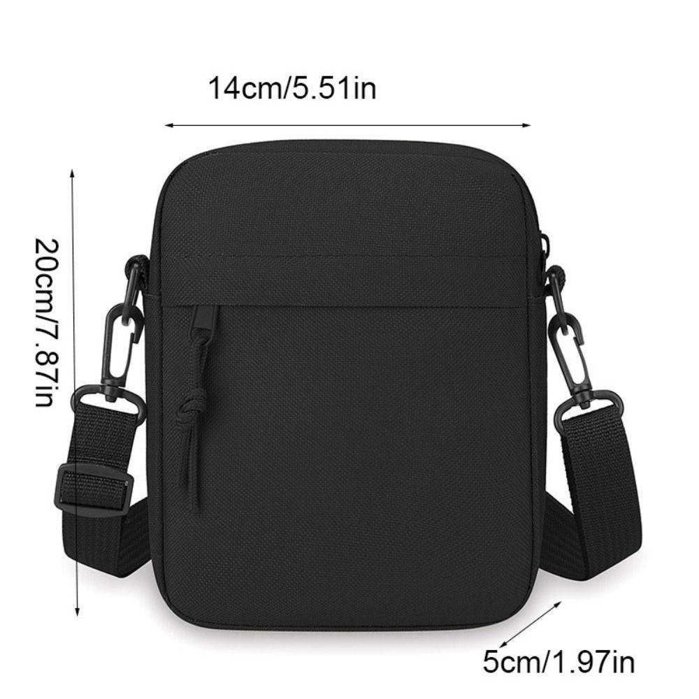 Korean Style Men Shoulder Bag Oxford Simple Phone Bag Simple Canvas Crossbody Bag  Outdoor