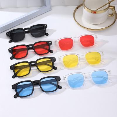 New Retro Sunglasses Women's Unglasses Fashion Personality Rice Nail Square Sunglasses