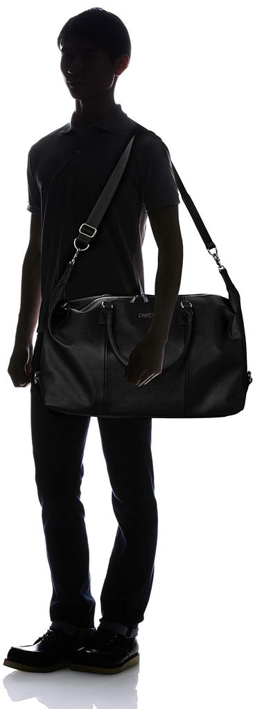 Boston Bag Shoulder Bag for Men and Large Suitable for Day Black [Register] Women, Capacity, Carry-on Size, Stylish, 2-3 Trips, 25L, 33cm, 1.15kg,