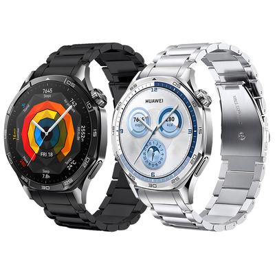 Metalowy Stalowy Pasek Bez Szpar Dla HUAWEI WATCH GT 5 46mm GT5 Bransoleta Ogniwkowa Zamienna Opaska na Nadgarstek