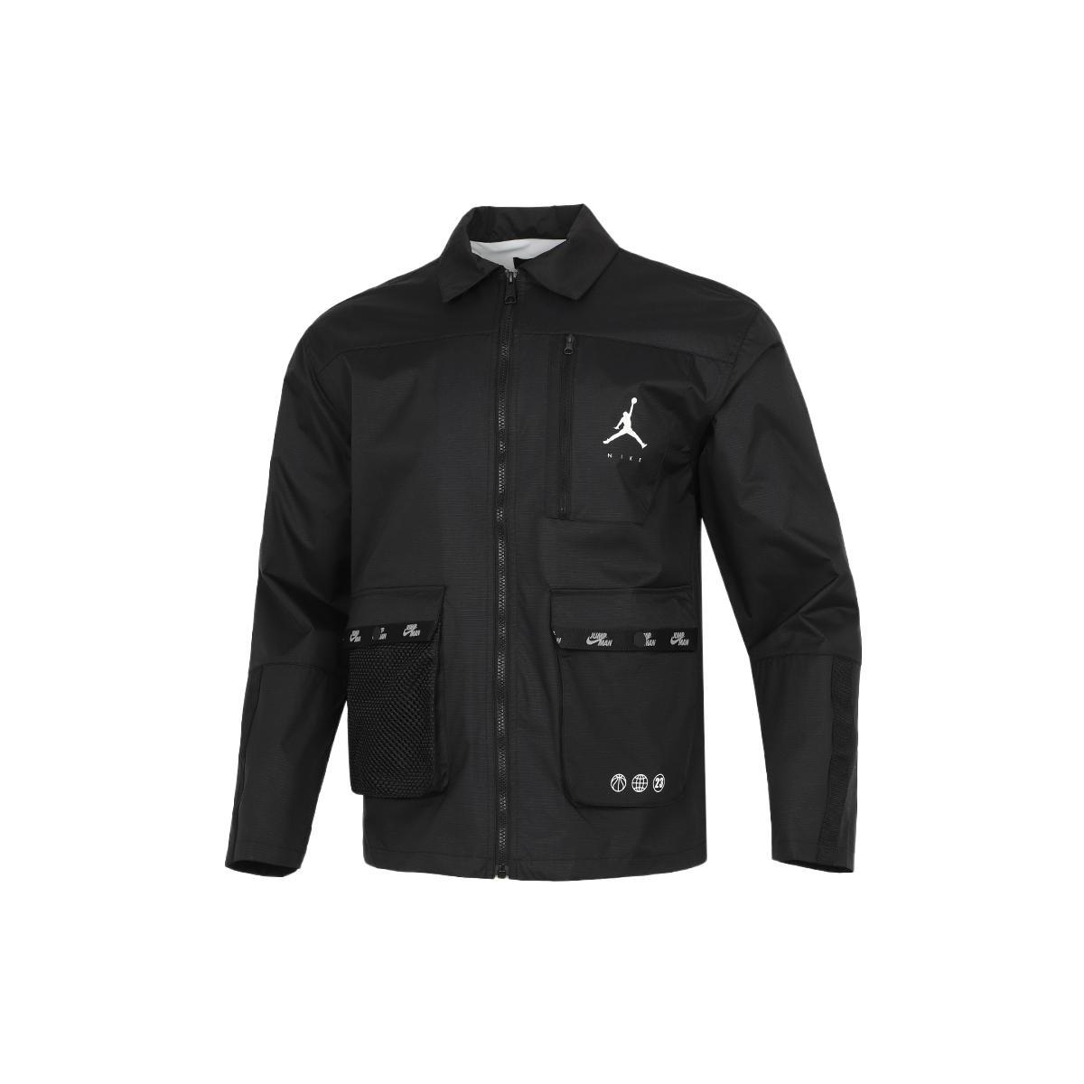 Jordan Jackets Men s Black Lapel Moderate Workwear DJ0243-010 M