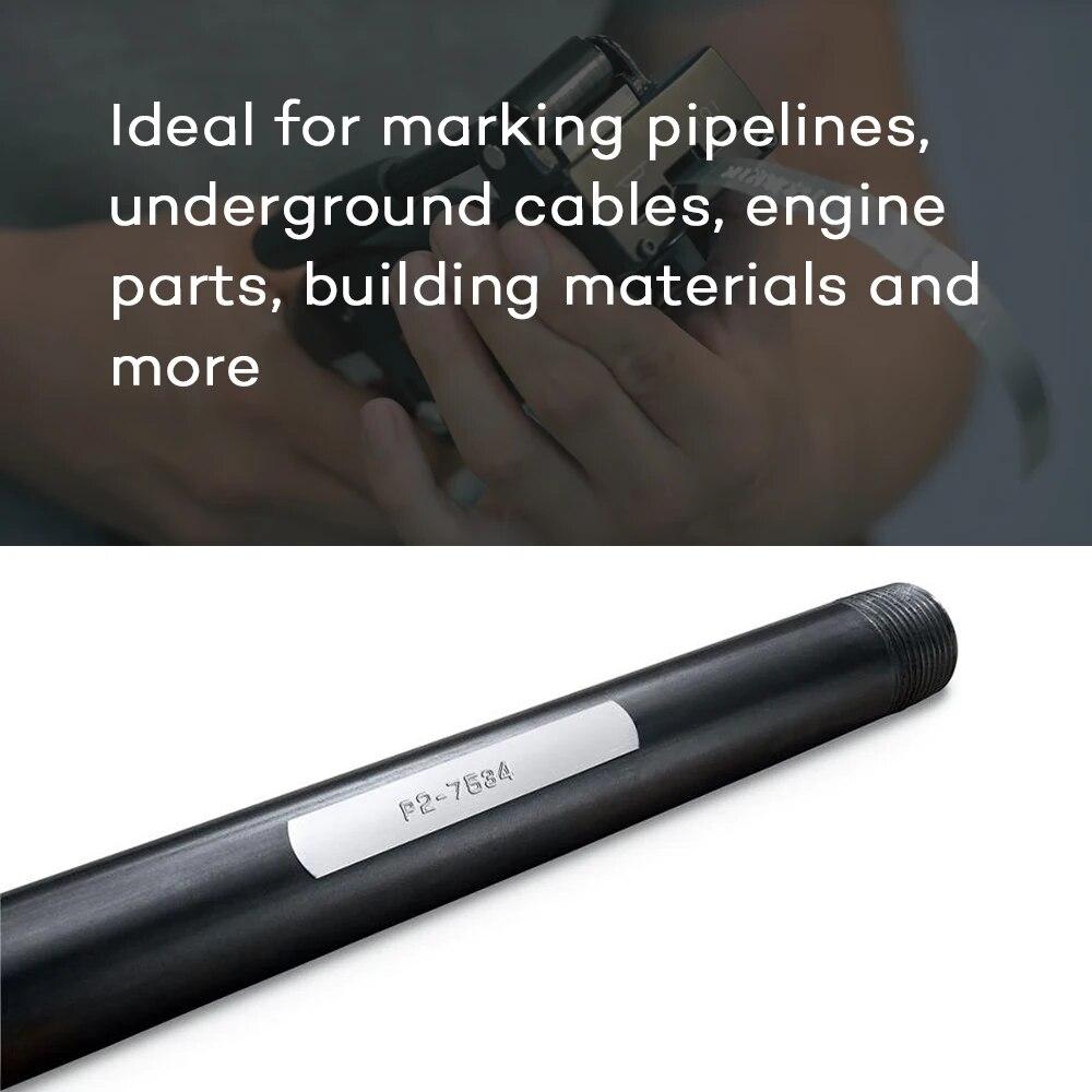 5 rulo 31000 35800 32500 paslanmaz çelik/alüminyum dymo bant 12mm kabartma bandı yapışkan olmayan/yapıştırıcı DYMO M1011 için uyumlu