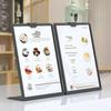 Acrylic A4 Menu Display Stand L Shaped Vertical Holder Name Card Display Desk Clear Sign Stand for Restaurant Promotion Event