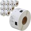 Compatible Label Labo DK-1220 Brother Compatible Labels, 10-Roll Set, for Brother QL-700, QL-800, QL-820NWB, Etc.