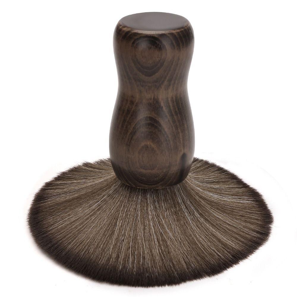 Wooden Handle Salon Brush Soft Brush Hair Cleaning Brush Fashion Barber Brush  Home Use