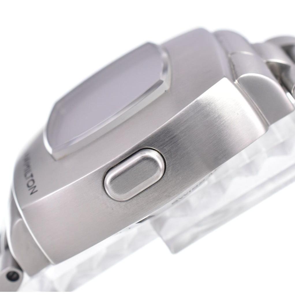 Used Hamilton HAMILTON H524140 Pulsar LCD/Red Quartz Men's Beautiful Condition Box/Warranty Included Watch A#149404