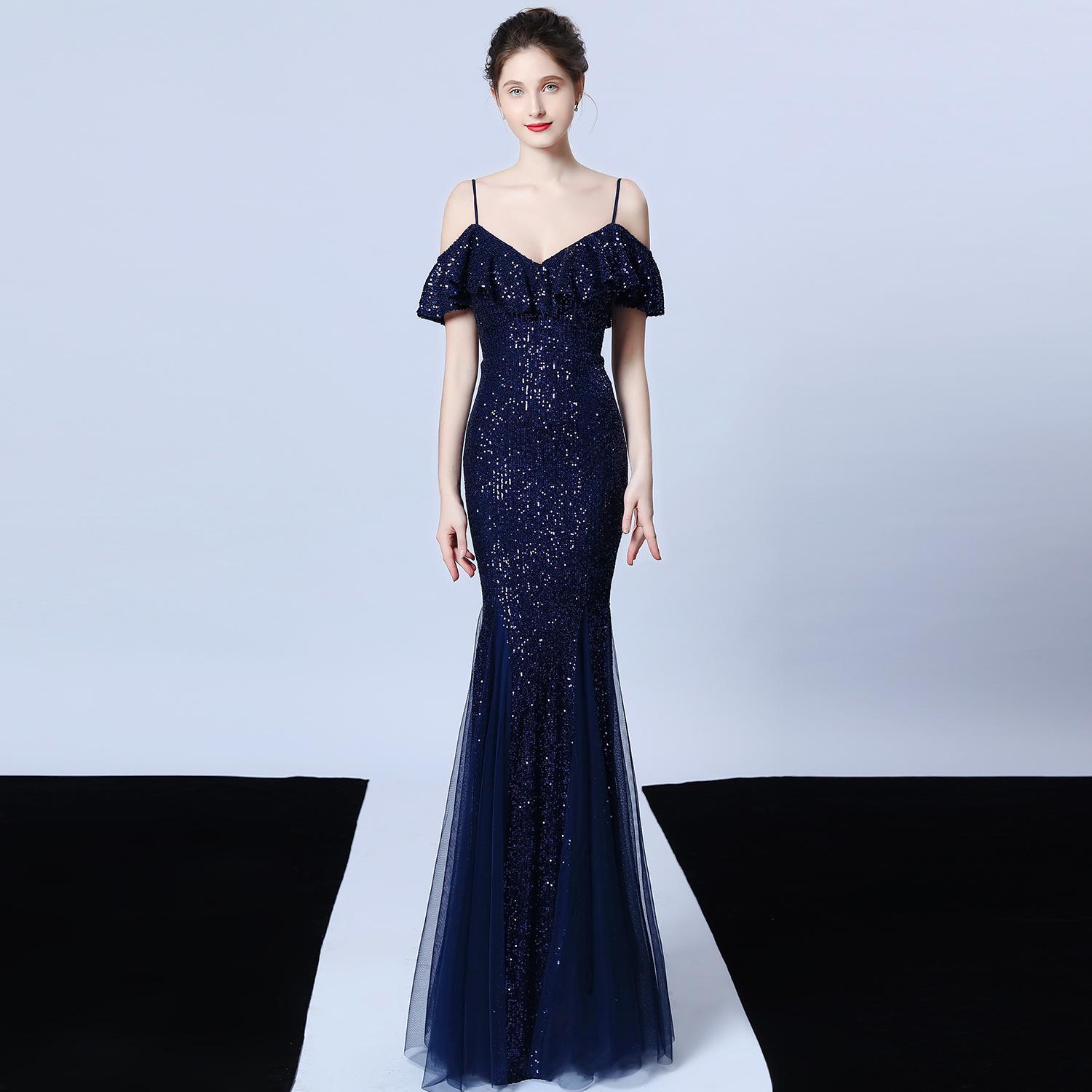 

Женские модные банкетные элегантные вечерние платья для девочек XXL