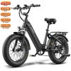Bicicletă Electrică Fafrees F20 Rover Motor 250W Viteză Maximă 25km/h Roți Grase de 20" Bicicletă Electrică de Oraș 48V 20AH Afișaj LCD 7 Viteze Sarcină Maximă 150Kg