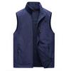 New Spring and Autumn Vest Men's Casual Outdoor Fleece Stand-up Collar Double-sided Vest