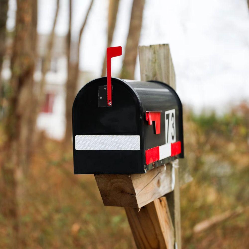 Rustproof Mailbox Flag Replacement Kit Heatproof Mailbox Banner  Horizontal and Vertical Mounting