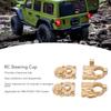 RC Steering Cup Providing Balanced Replaceable Golden Brass Steering Cup Gear Cover for FMS FCX24 1/24 Crawler