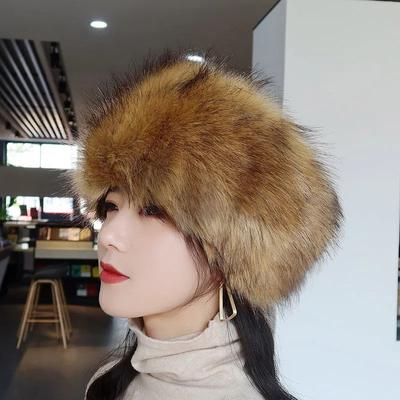 Berretto femminile autunno e inverno Berretto di pelliccia di volpe imitazione ispessimento caldo classico cappello di lana retrò più berretto adorabile di velluto cento cappelli di ispessimento