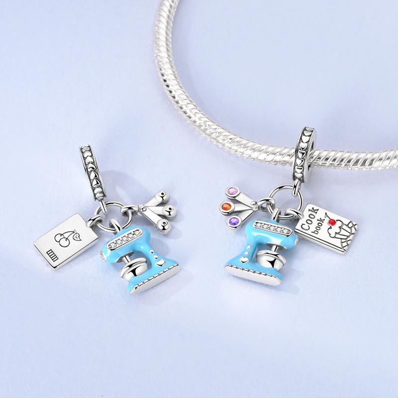 New Charms Plat Copper Blue Luminous Firefly Cat Dog Insect Star Charm Beads Fit Original Bracelet Diy Ladie Jewelry Pendant