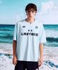 Leijibi Hydro Mesh Performance Oversized W Rash Guard Short Sleeve Jersey Sky Blue