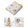 Large Size Infant Bath Blanket High Density Gauze Bath Towel 6-layer for Delicate Skin Quick Drying and Breathable