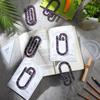 3Pcs/set Classroom Theme Paper Clips Creative Notebooks Paper Clips Document Bookmark  Note Decor
