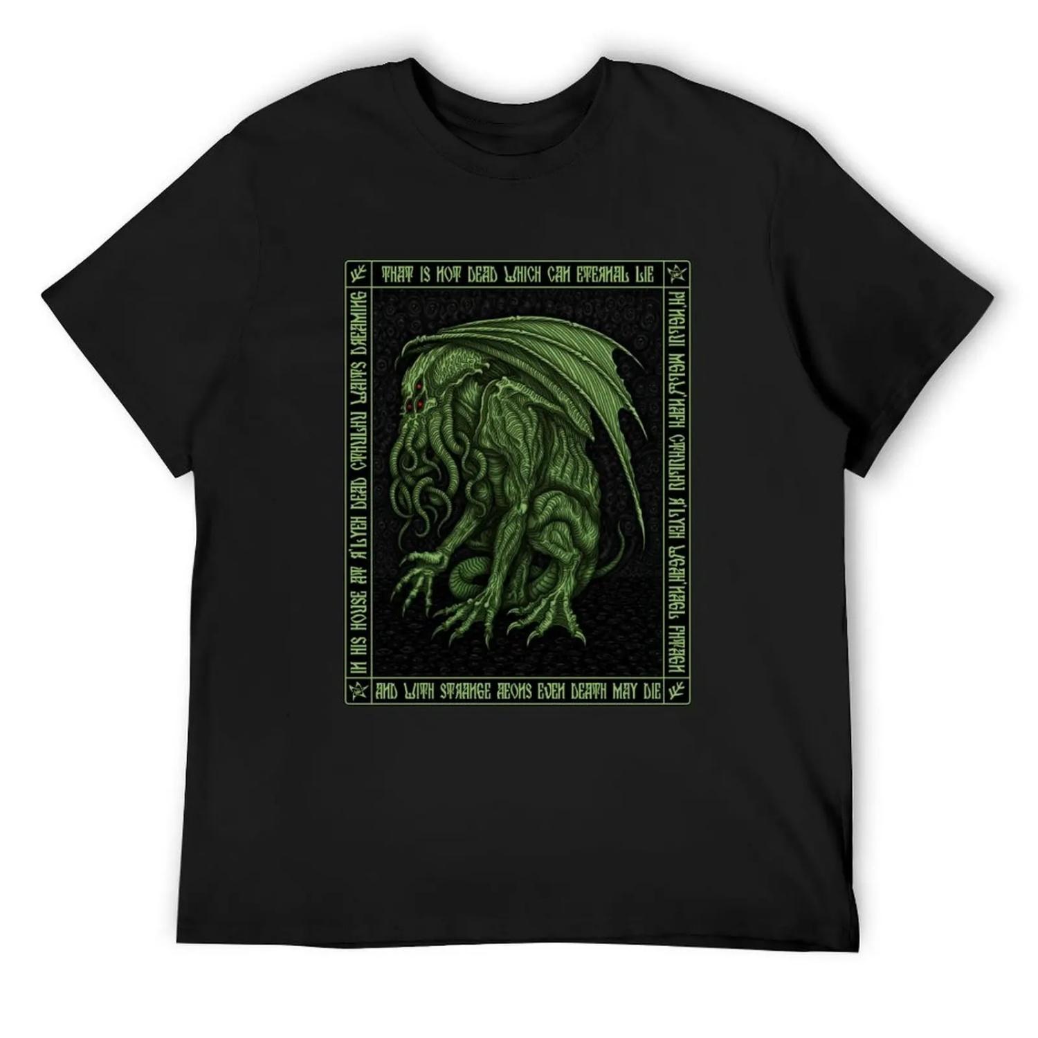 Horror of Cthulhu - Azhmodai 2020 T-Shirt cotton graphic tees quick-drying plus size clothes Blouse Men s t shirts S