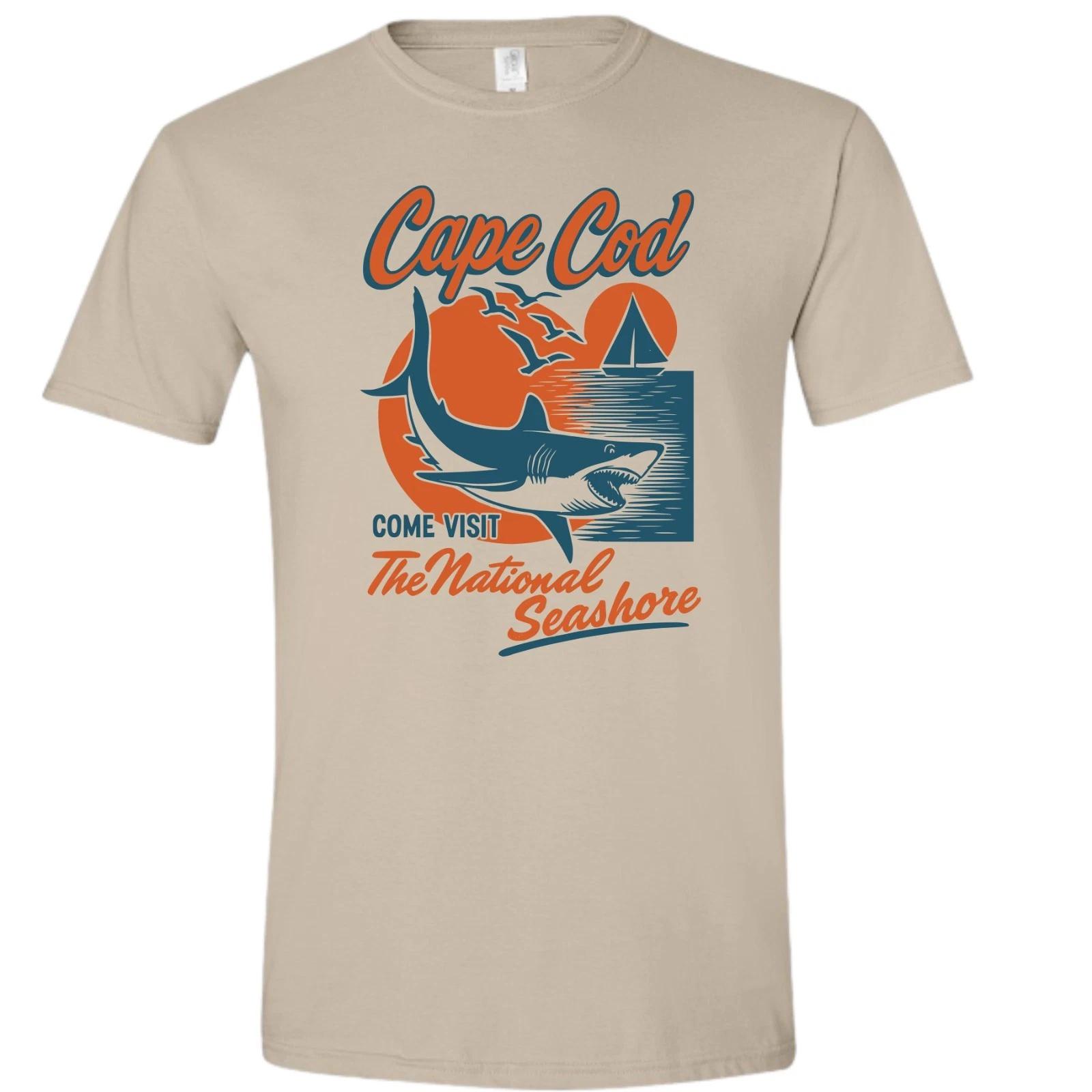 Cape Cod Great White Shark Jaws T-shirt L