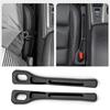 4pc Car Seat Gap Filler Organizer Pu Waterproof Car Seat Gap Plug Strip with 2 Grooves Seat Gap Storage Auto Interior Accessorie
