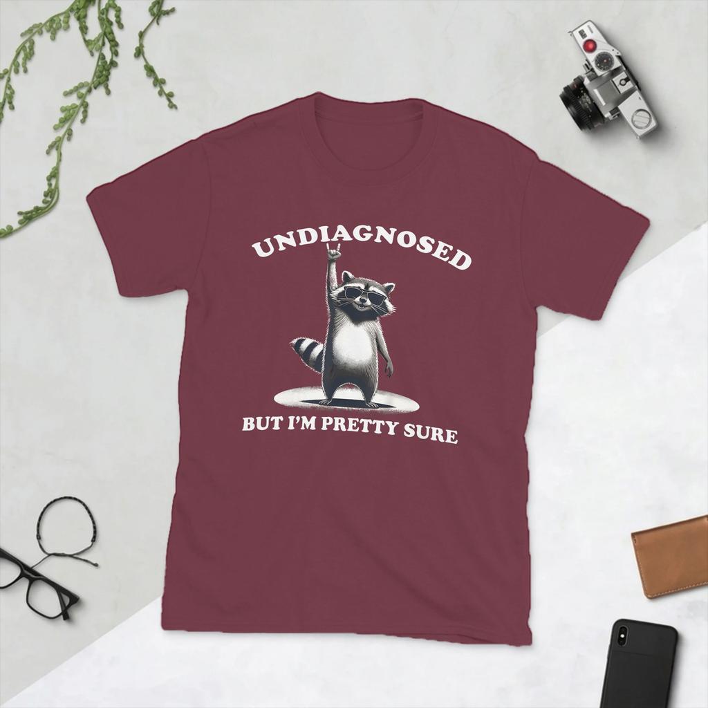 Undiagnostiziert, aber ich bin mir ziemlich sicher Vintage Unisex T-Shirt Vintage Tees Kurzarm O-Ausschnitt T-Shirt Reine Baumwolle 4XL 5XL 6XL Kleidung