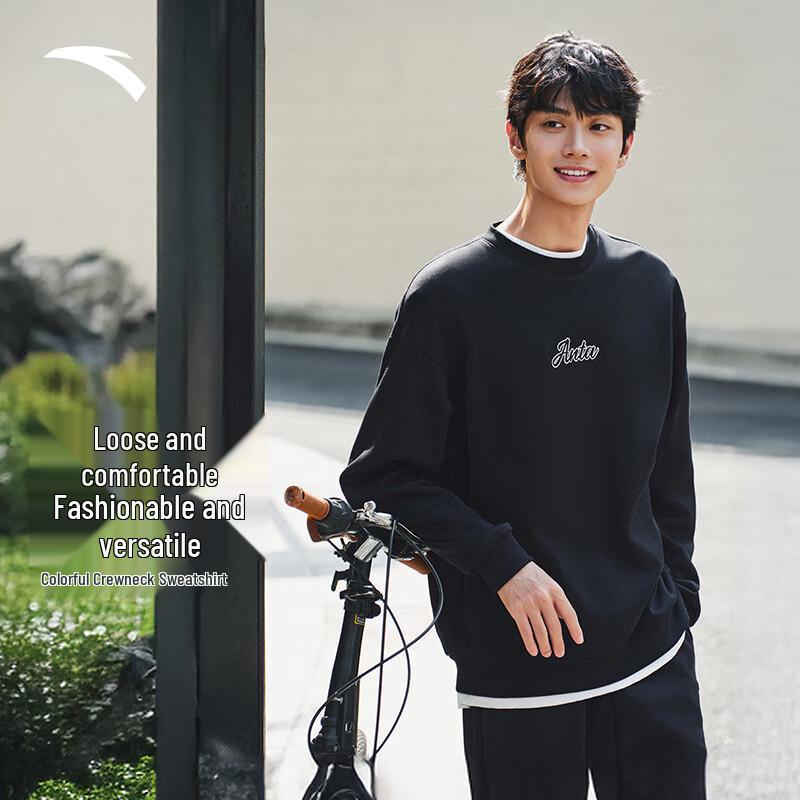 

Anta Unisex Round Neck Pullover Sweatshirt M