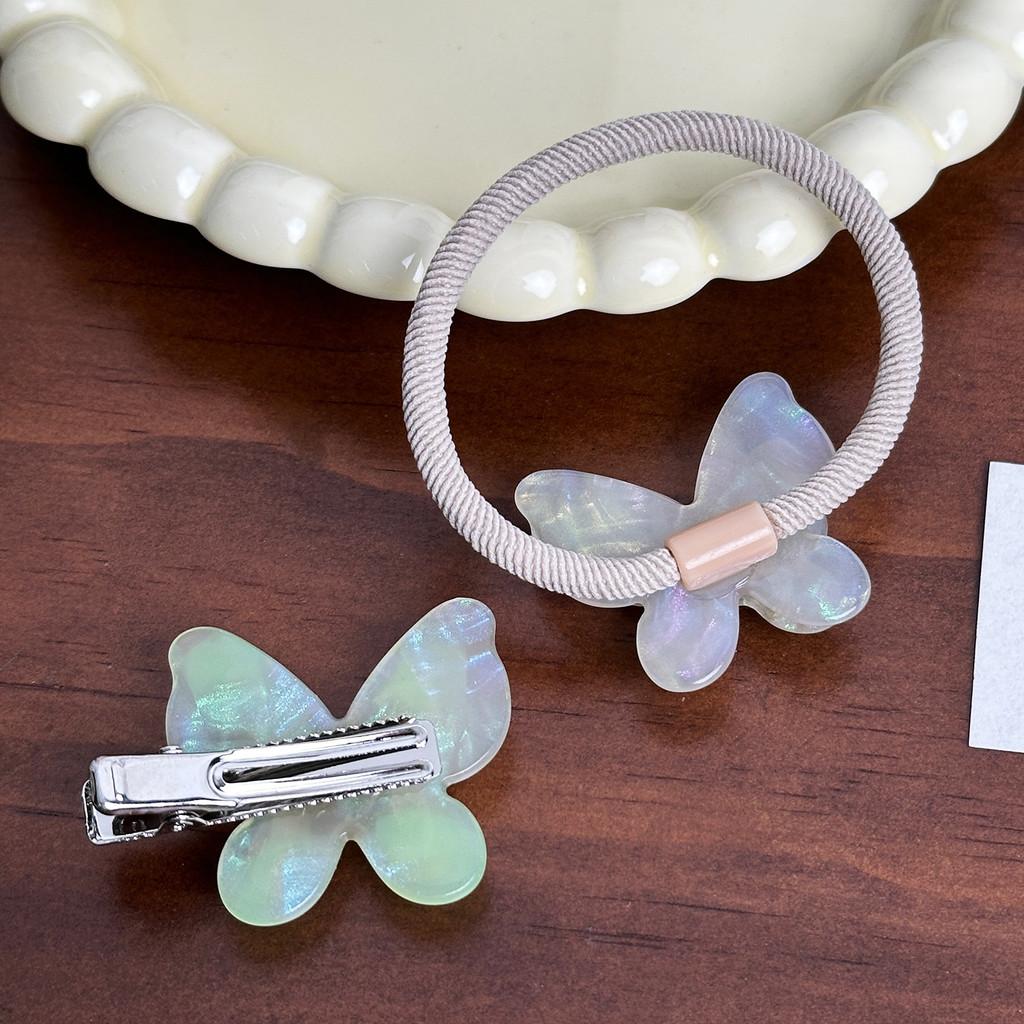 Cute Butterfly Hair Clip With Sparkling Rhinestones For Stylish High Ponytails