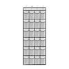 New 24-Compartment Fine Mesh Hanging Shoe Storage Bag with Reinforced Hooks
