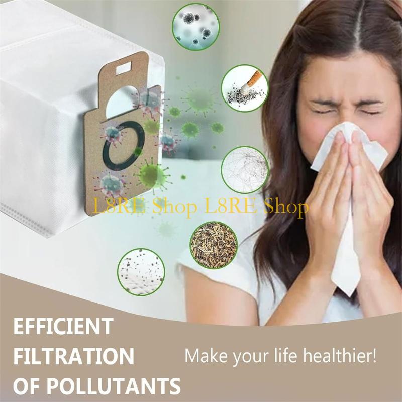 L8RE Robot Vacuum Cleaner Nonwoven Fabric Garbage Dust Bags for D10 D10s 8x